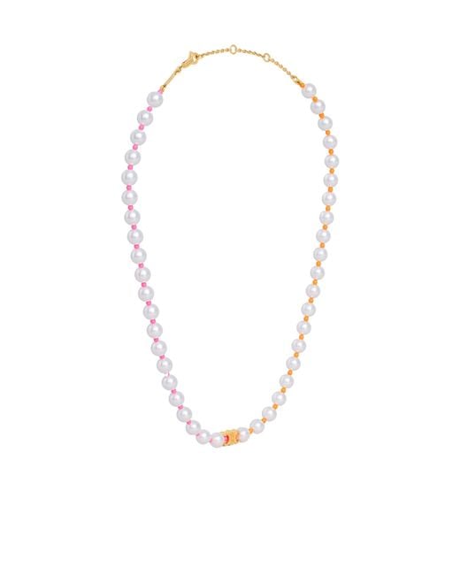 Céline White Plage Pearl Necklace