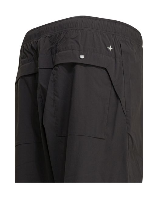 Stone Island Gray Stellina Regular-Fit Technical Pants for men