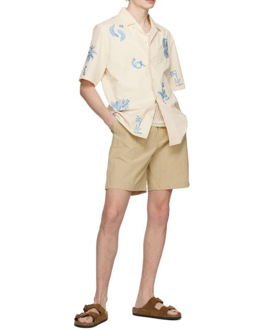 Nanushka Natural Elasticated-Waist Shorts for men
