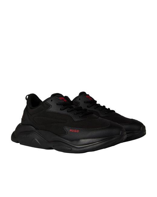 Boss Black Solid Color Sneakers for men