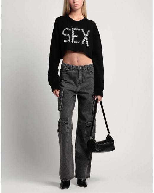 Dolce & Gabbana Black Crew Neck Knit Sweater