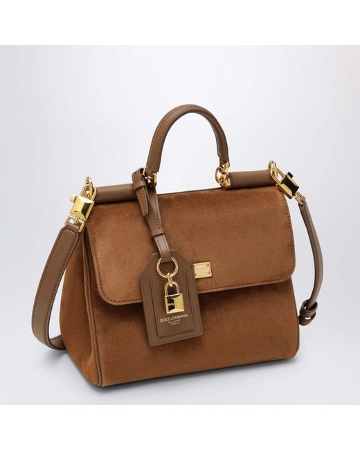 Dolce & Gabbana Brown Small My Sicily Handbag