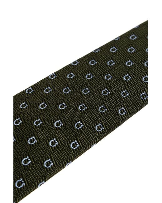 Ferragamo Black Silk Tie for men