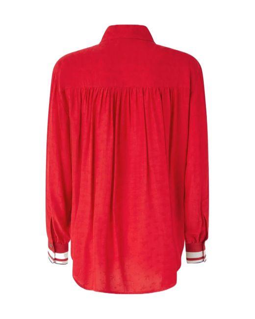 Pinko Red Button-Down Shirt