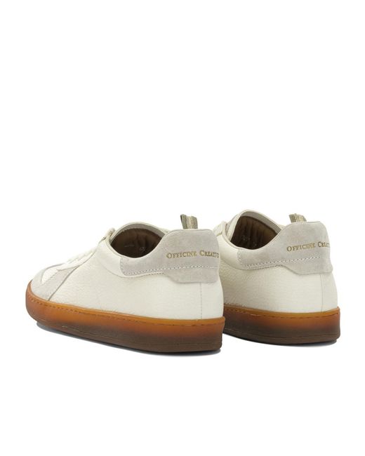 Officine Creative White 'Militia' Low-Top Sneakers for men