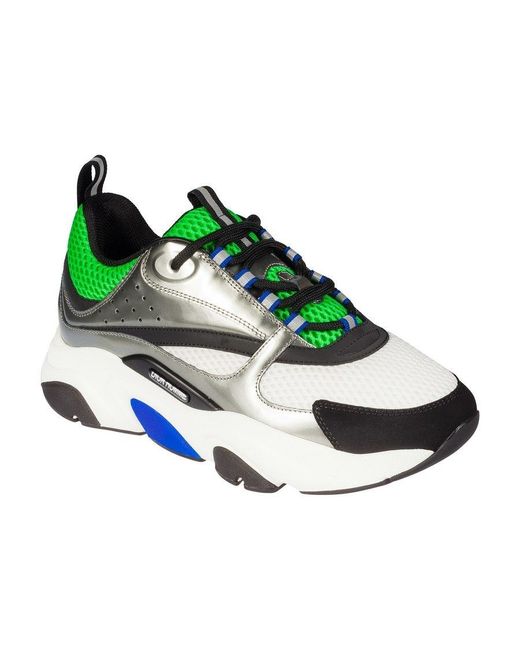 Dior Green Strap-Up Casual Sneakers for men