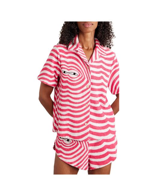 The Elder Statesman Pink Colorful Cotton Shirt