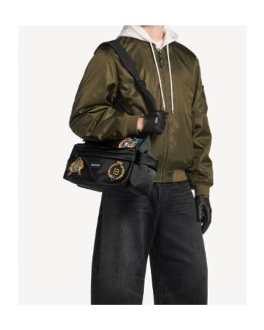 Balenciaga Black Explorer Multipocket Weekender Small for men