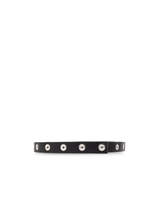The Attico White The Press-Stud Embellished Belt