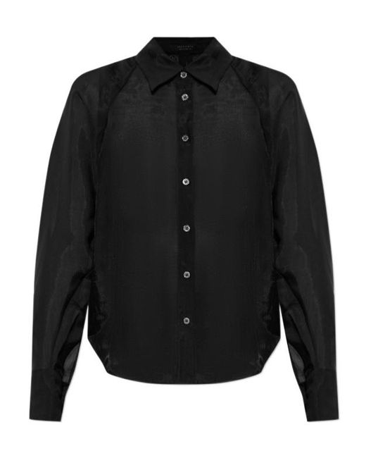 AllSaints Black Long-Sleeved Shirt