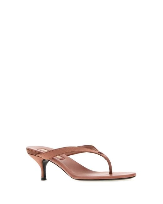 Miu Miu Brown Open-Toe High-Heeled Sandals