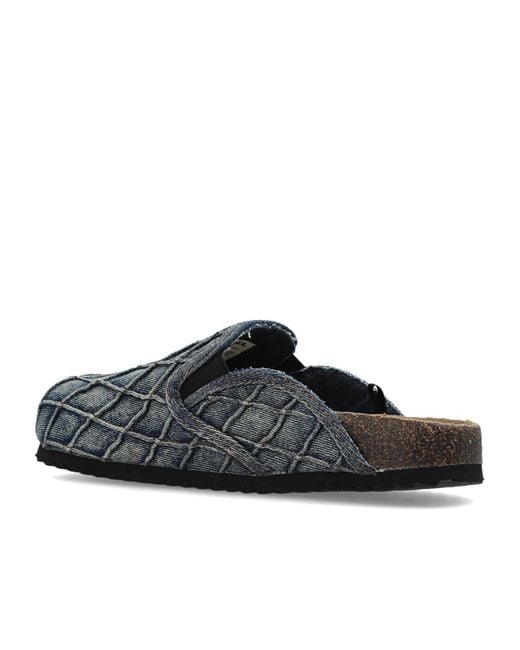 DIESEL Brown D-Woodstock Slip-On Sandals