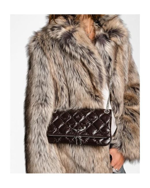 Zadig & Voltaire Black Rock Ii Vintage Monogram Clutch Bag