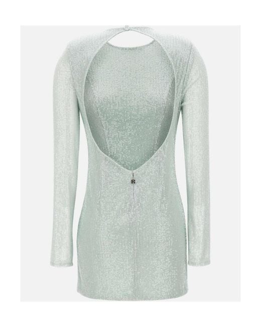 ROTATE BIRGER CHRISTENSEN Blue Backless Dress
