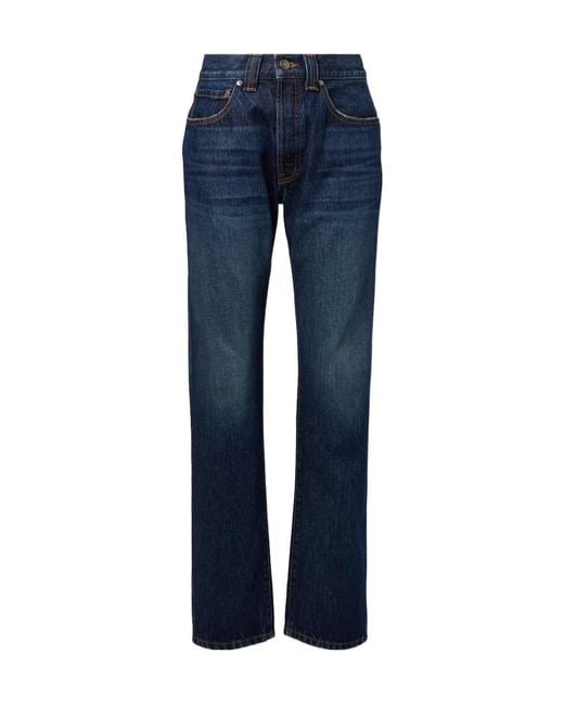 Khaite Blue Callum Straight Jeans