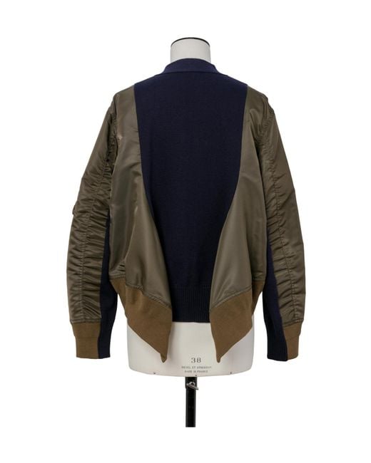 Sacai Blue Insert Cardigan Jacket