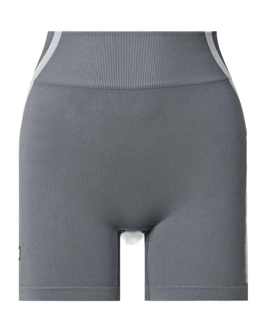 On Shoes Gray Studio Ribbed Stretch Recycled Shorts