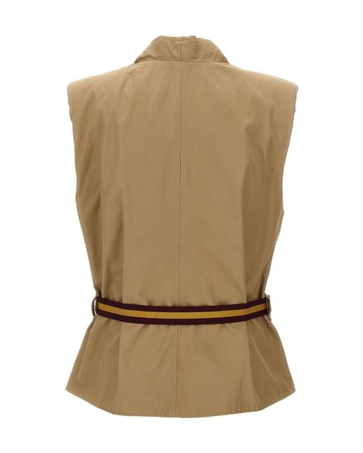 Dries Van Noten Natural Adjustable Vest