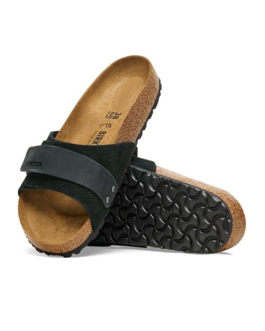 Birkenstock Brown Oita Suede Slides