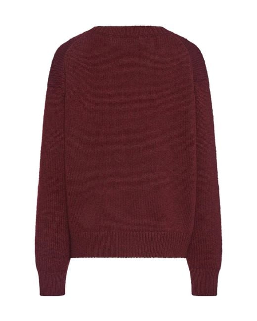 The Row Red Long-Sleeved Sweater