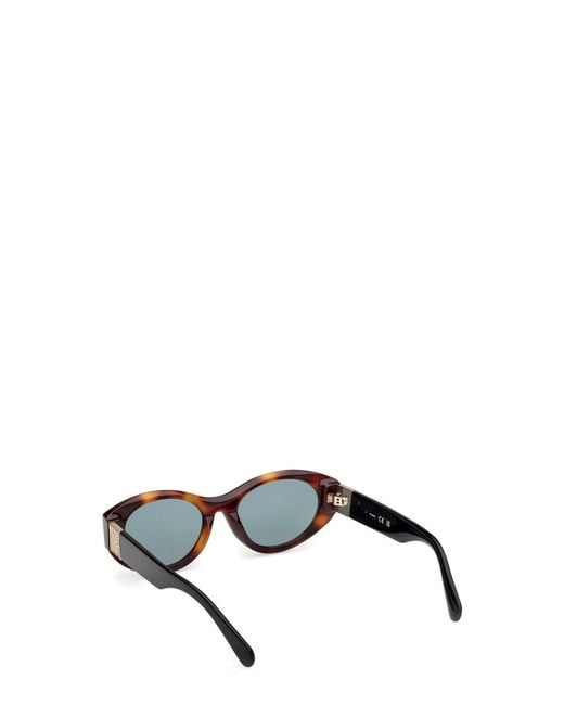 MAX&Co. White Oval Frame Sunglasses