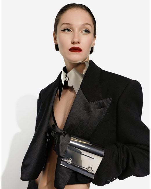 Dolce & Gabbana Black Cropped Blazer