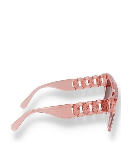 Stella McCartney Pink Eyewear Square Frame Sunglasses