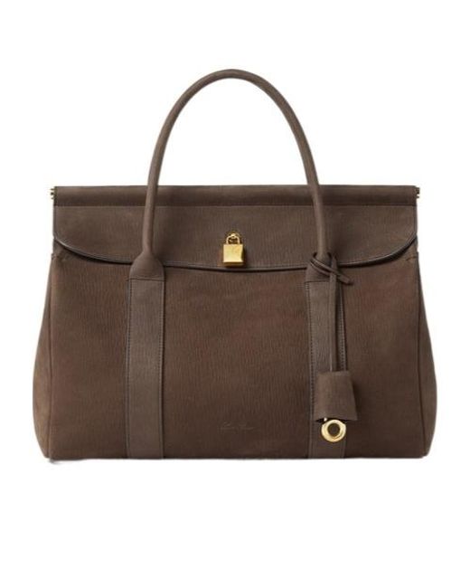 Loro Piana Brown Loom L32 Tote