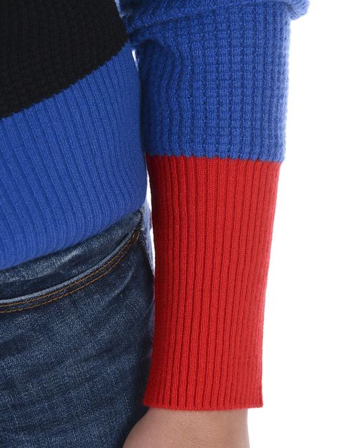 KENZO Blue Spliced Pullover