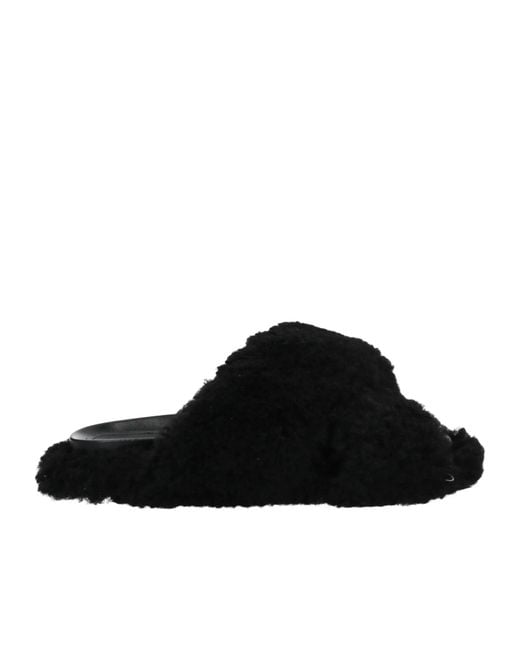 Marni Black Leather Sandals
