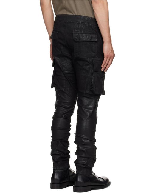 Rick Owens Black Mastodon Cut Pants for men