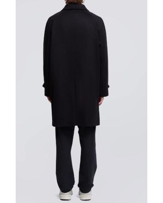 Aspesi Blue Button-Fastening Coat for men