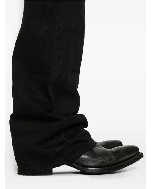 Purple Brand Black Lancer Ripped Flared Jeans for men