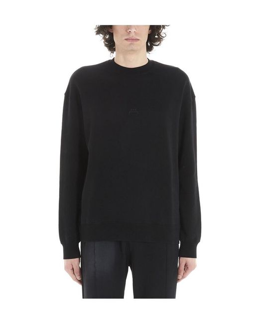 A_COLD_WALL* Black Logo-Printed Round-Neck Sweater for men