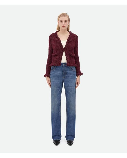 Bottega Veneta Blue Slim Long-Sleeved Cardigan