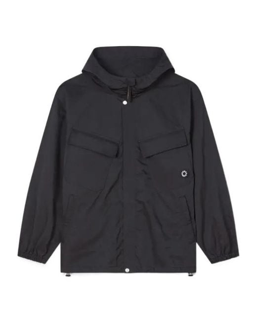 KENZO Blue Zip-Up Short Windbreaker for men