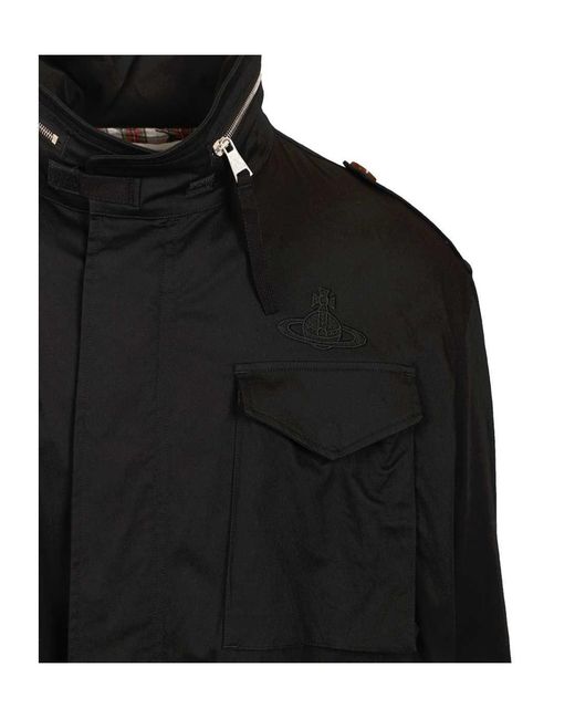Vivienne Westwood Black High Neck Hilda Jesser Jacket for men