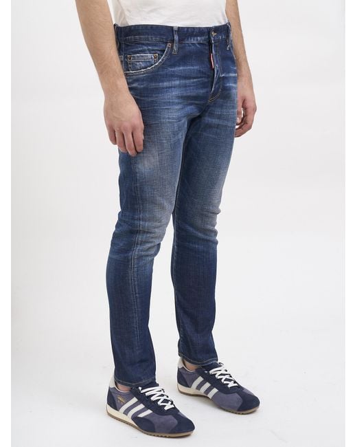 DSquared² Blue Skinny Jeans for men