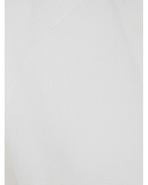 Aspesi White Round-Neck Short-Sleeve T-Shirt for men