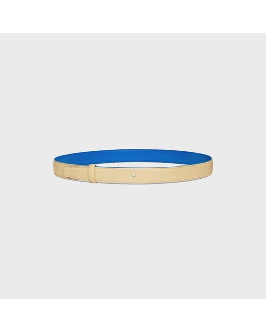 Céline Blue Reversible Strap 25Mm