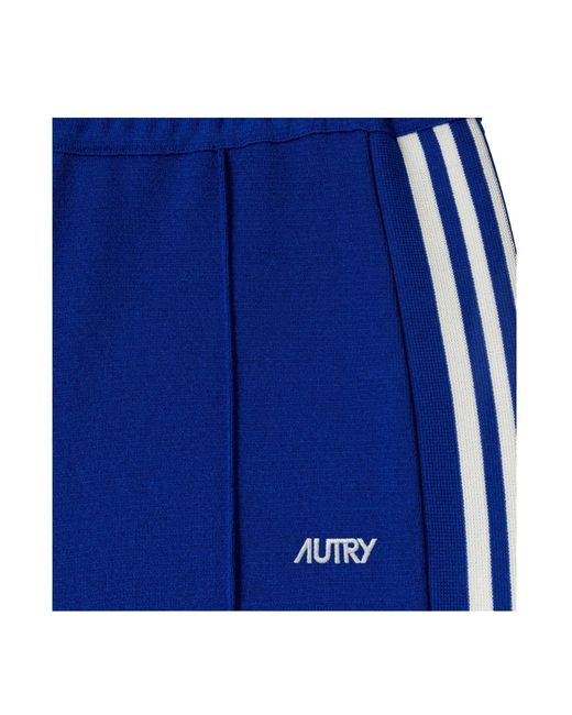 Autry Blue Stripe-Side Pants for men