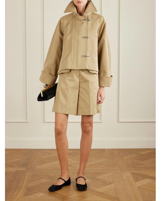 Patou Natural Tailored Bermuda Shorts