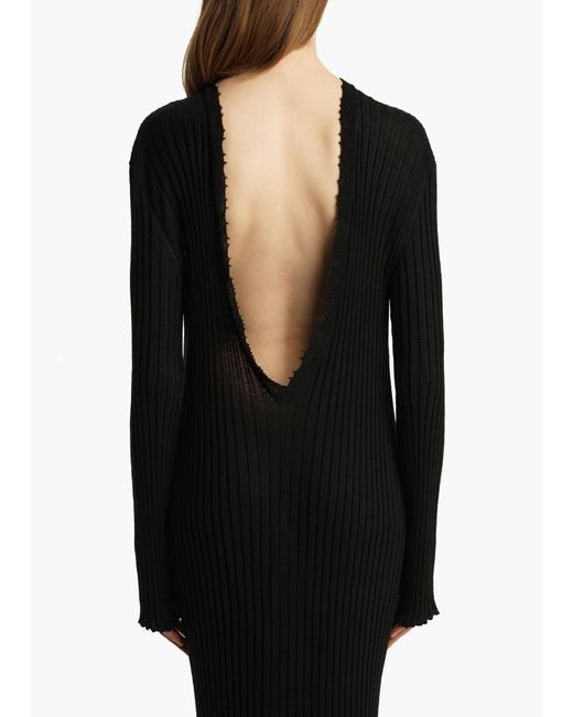 Khaite Black Sigrid Dress