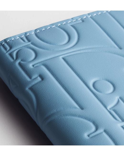 Dior Blue Bifold Card Holder for men