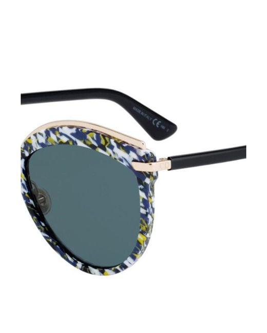 Dior Metallic Round Sunglasses