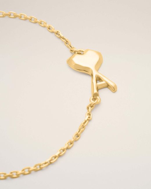 AMI Metallic Ami Embellished Bracelet for men