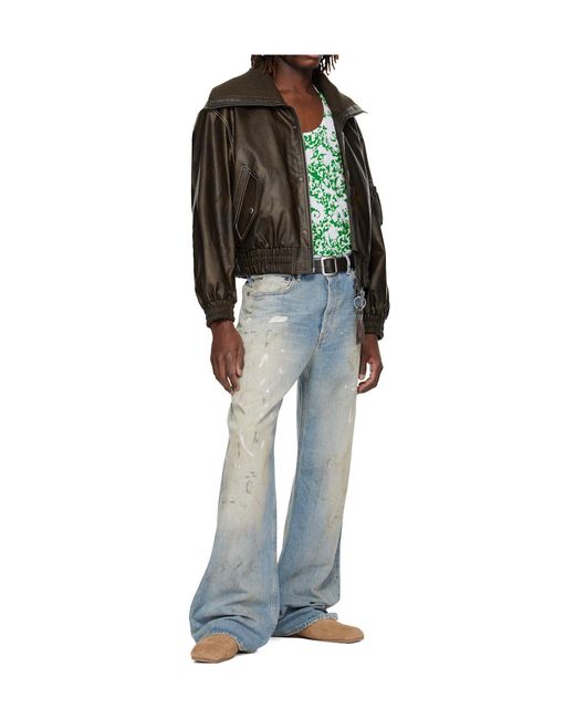 ANDERSSON BELL Multicolor Ma-1 Faux Leather Bomber Jacket for men