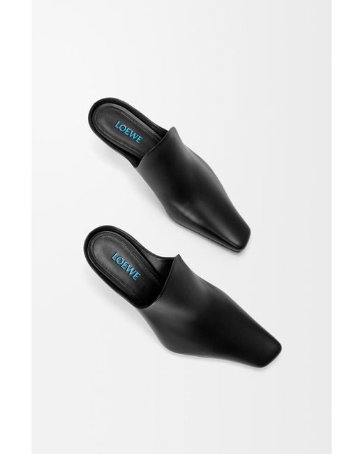 Loewe Black Pointed-Heel Mules