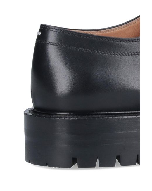 Maison Margiela Black Tabi Derby Lace-Up Shoes for men