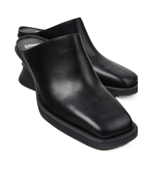 Camper Black Semi-Enclosed Wedge Shoes